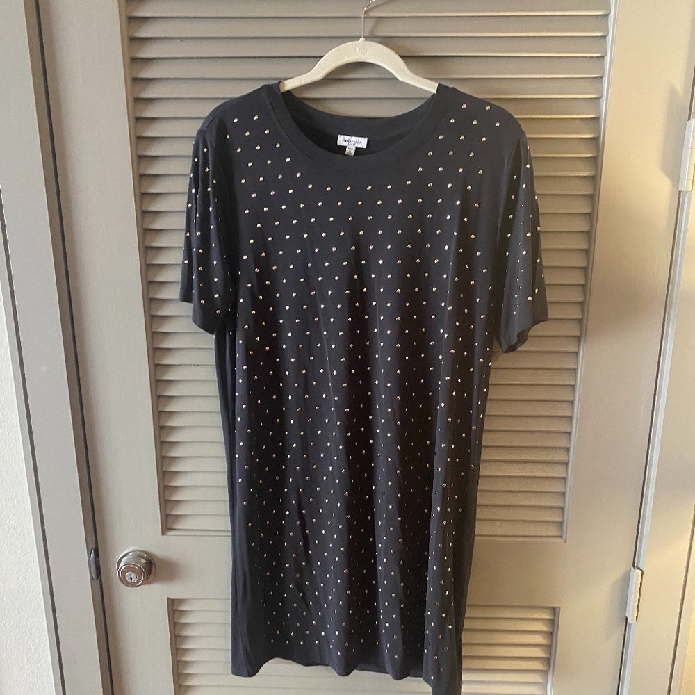 Splendid T-shirt Dress with studs Size L